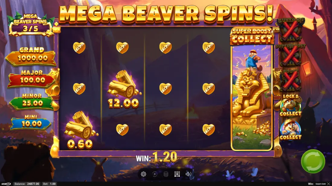 Gnaw'n Gold Mega Beaver Spins