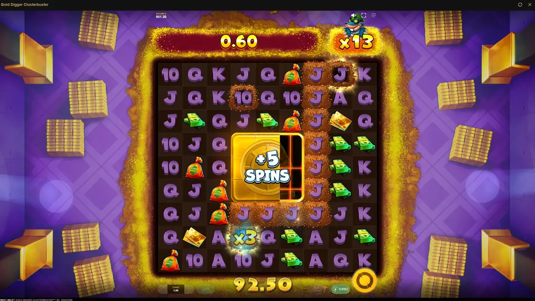 Gold Digger Clusterbuster Free Spins