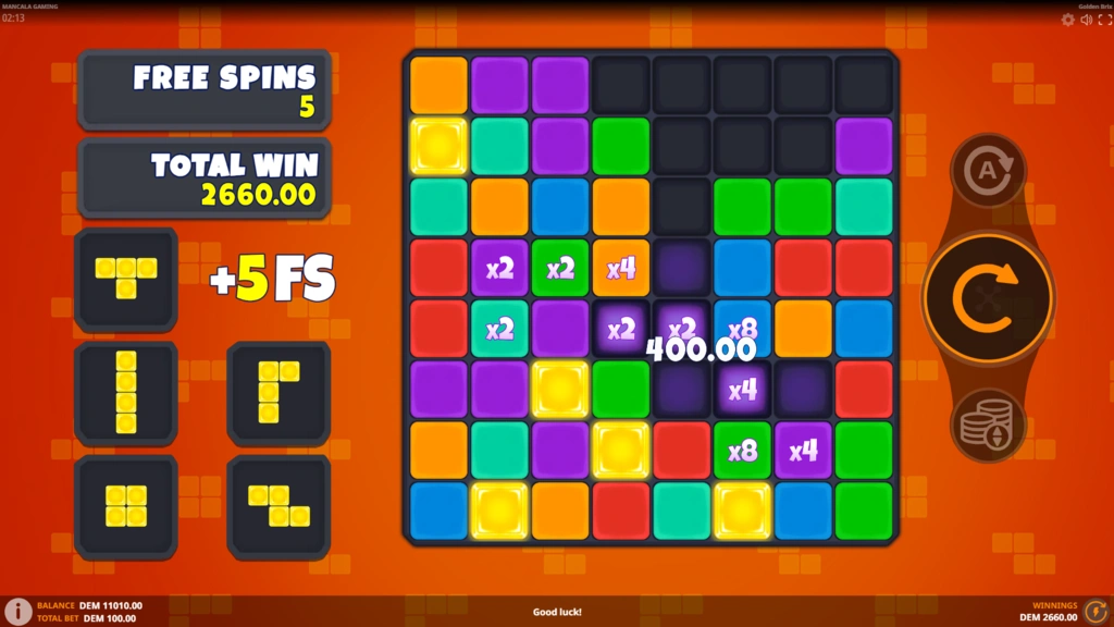 Golden Brix - Expanding Grid in Free Spins