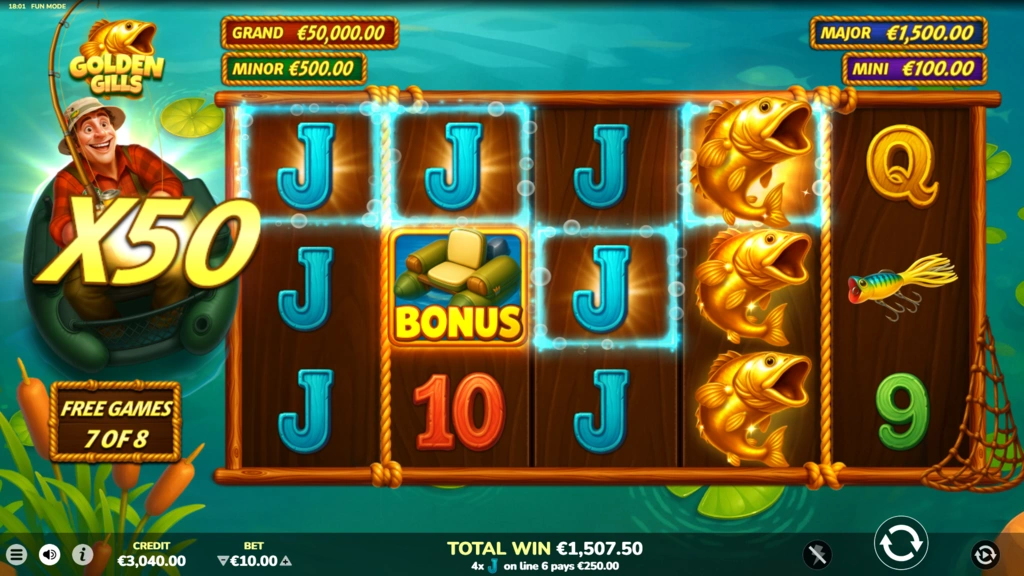 Golden Gills - Multiplier in Free Spins