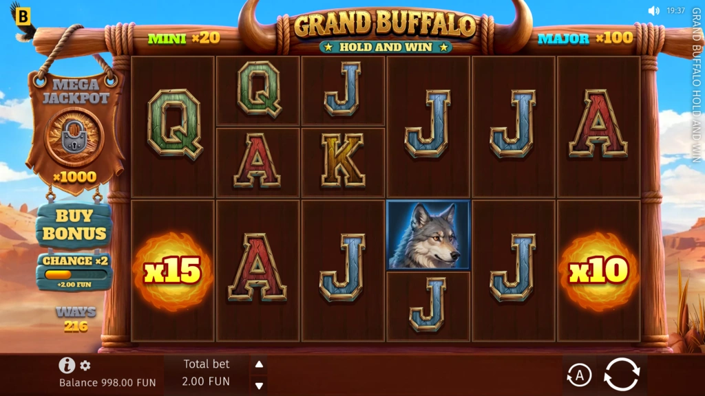 Grand Buffalo Hold and Win - Base Game
