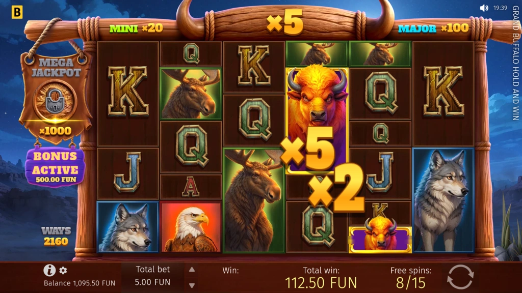 Grand Buffalo Hold and Win - Free Spins