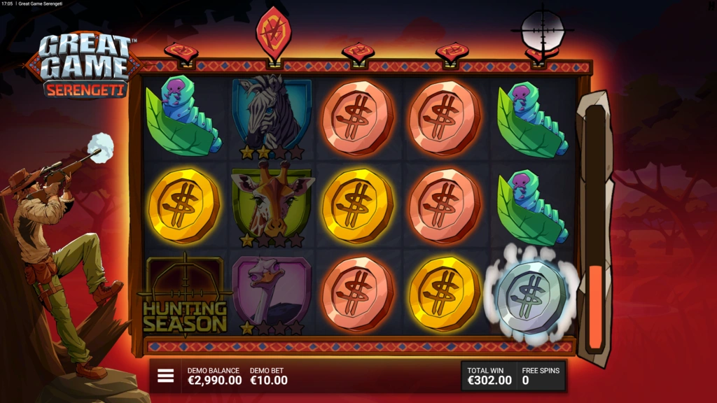 Great Game Serengeti Free Spins