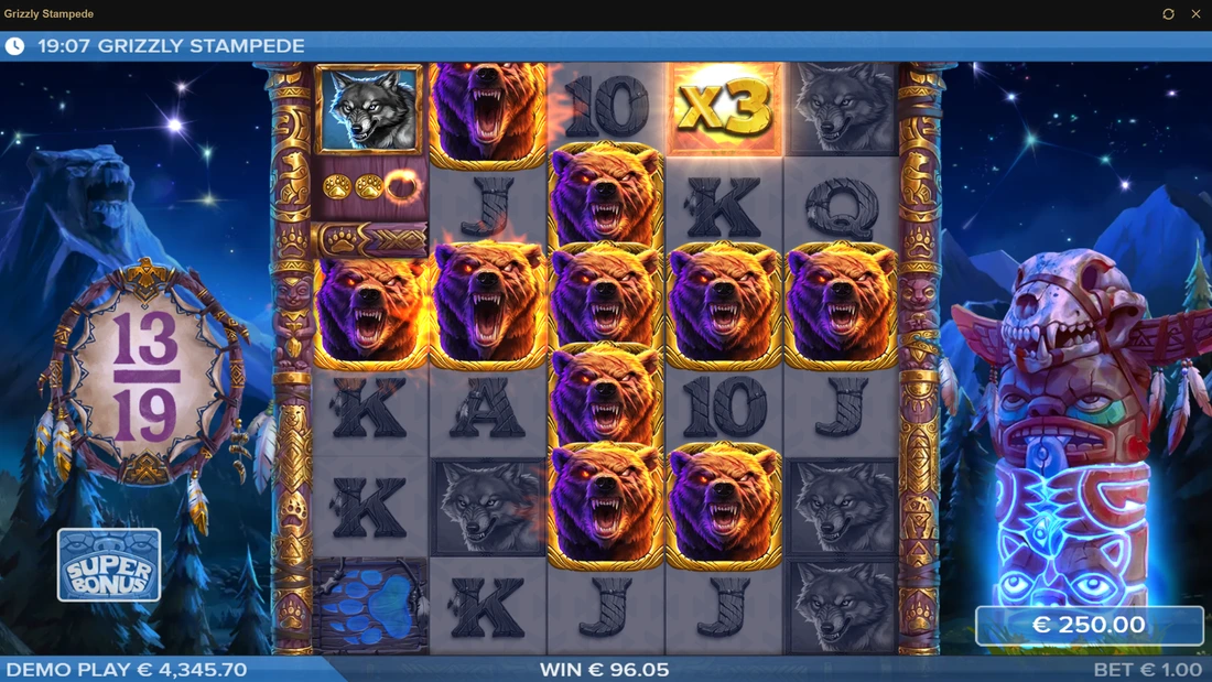 Grizzly Stampede Super Bonus