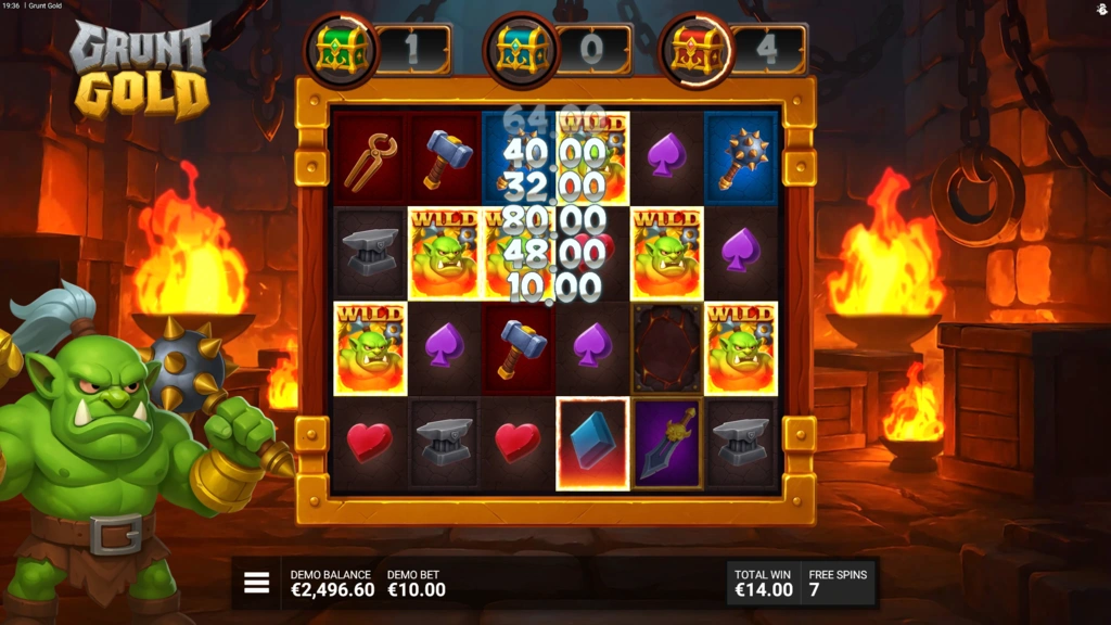 Grunt Gold - Chests in Free Spins