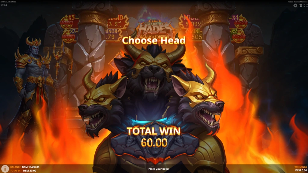 Hades Realm of Fortune - Pick a Win Feature