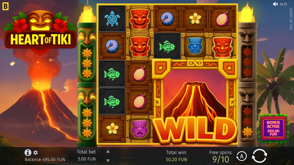 Heart of Tiki - Roaming Wild in Free Spins