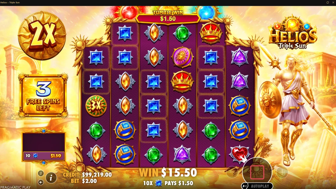 Helios – Triple Sun Super Free Spins