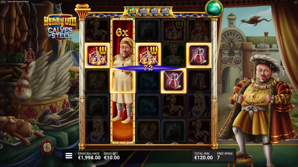 Henry VIII Calves of Steel 4 Scatters Bonus Henry VIII Calves of Steel 4 Scatters Bonus