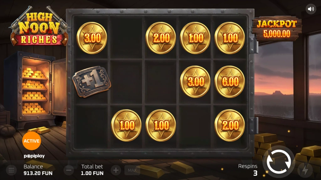 High Noon Riches - Hold and Win Bonus