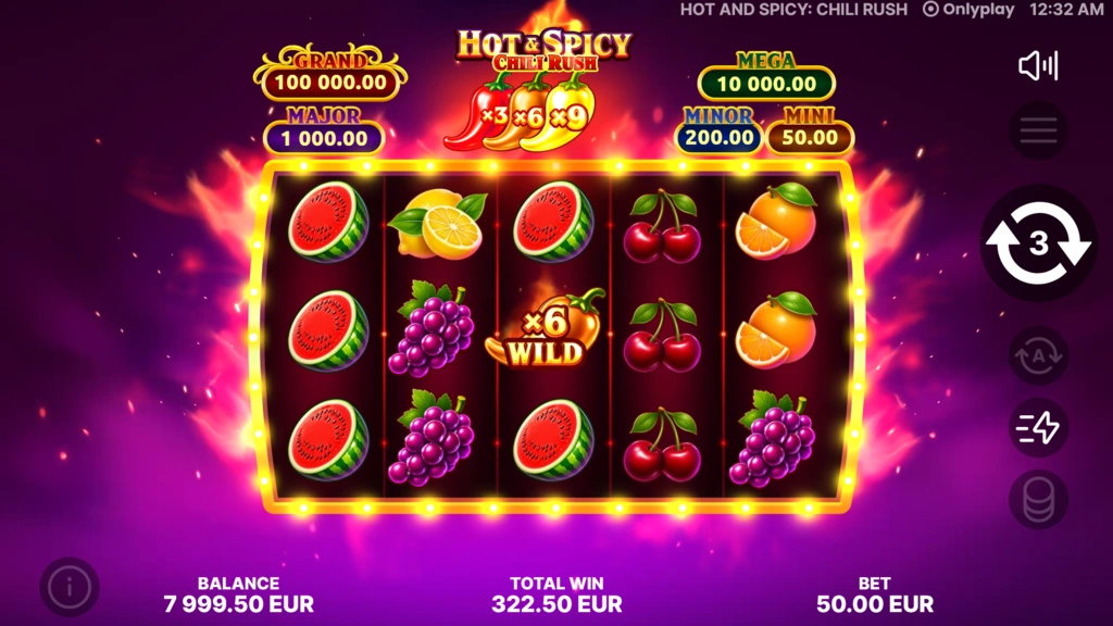 Hot Spicy Chili Rush Free Spins