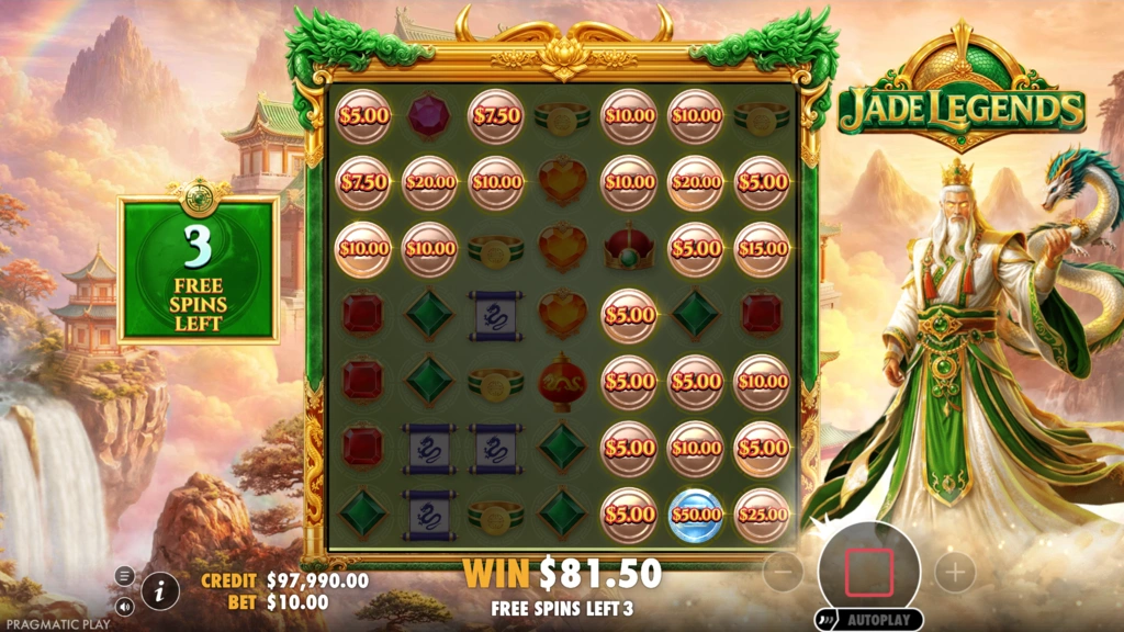 Jade Legends Free Spins