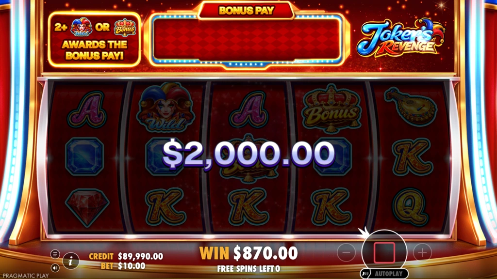 Jokers Revenge - Super Free Spins