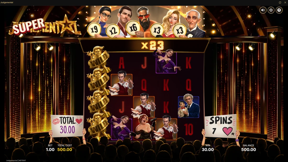 Judgemental Super Free Spins