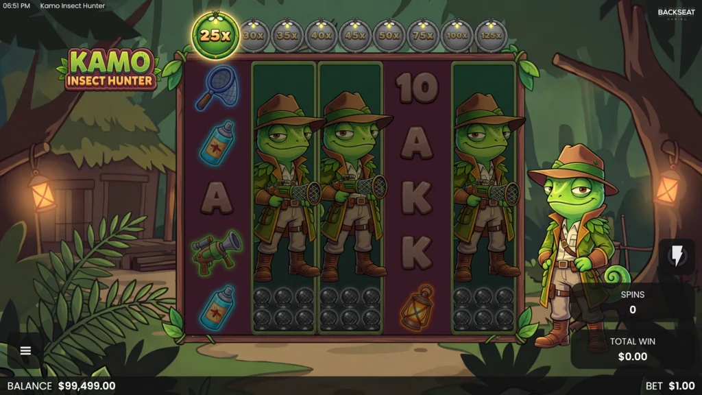 Kamo Insect Hunter Free Spins