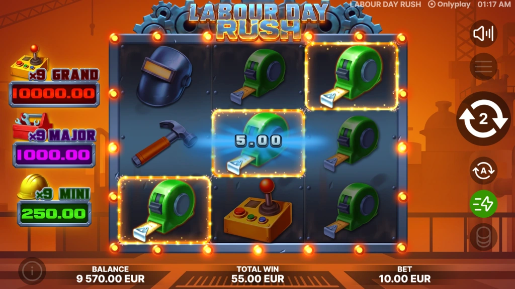 Labour Day - Free Spins