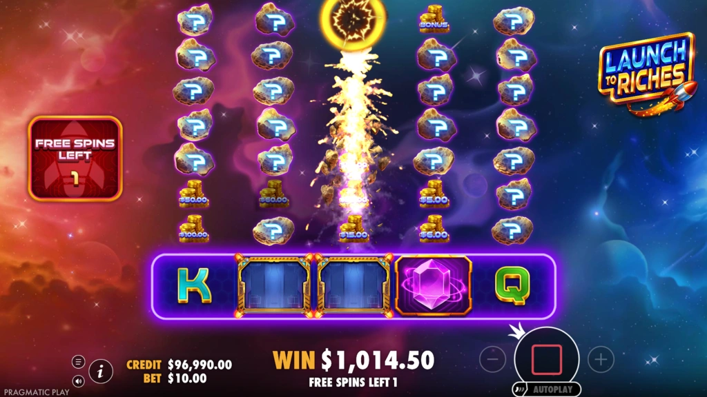 Launch to Riches - Bonus Game