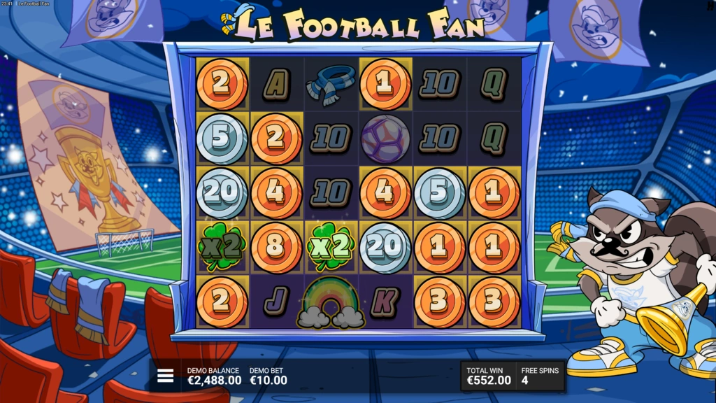 Le Football Fan - 5 Scatters Free Spins