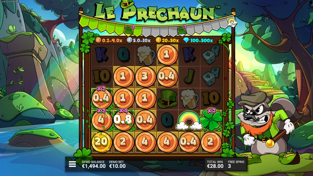 Le Prechaun 4 Scatters Free Spins
