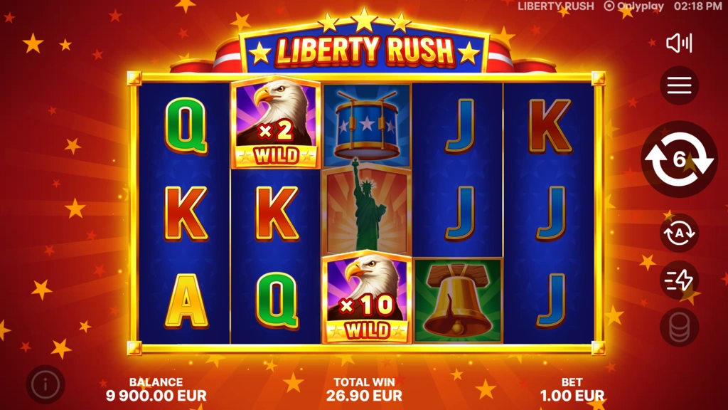 Liberty Rush Free Spins