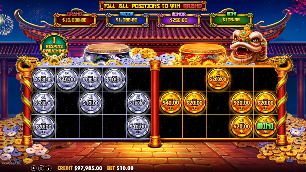 Lucky Drums 88 Respins