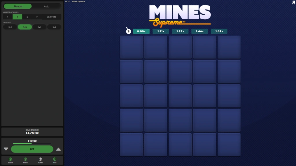 MinesSupremeLandingPage