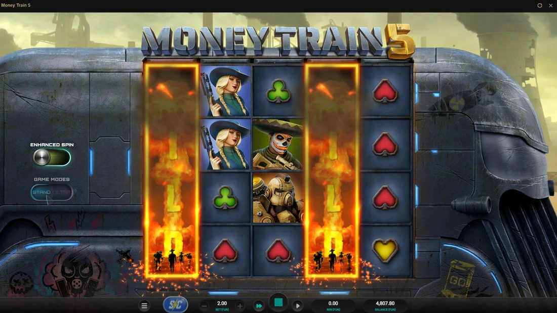 Money Train 5 Nuclear Wild Feature