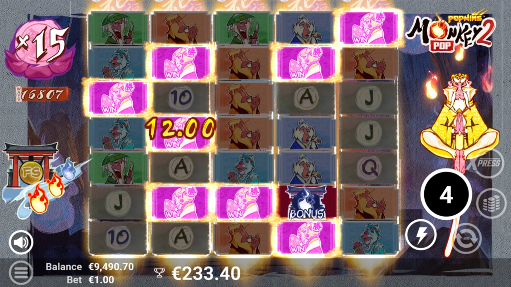 MonkeyPop 2 - Free Spins Expanding Ways Feature