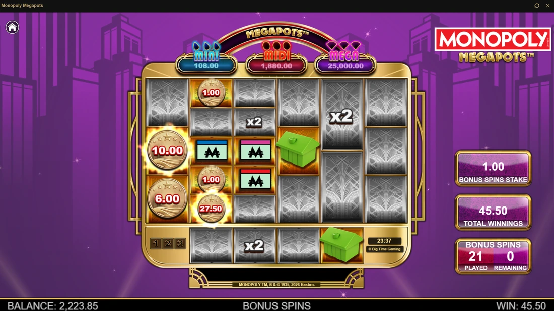 Monopoly Megapots Hold and Spin