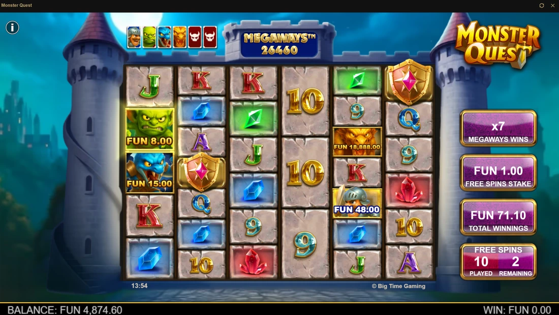 Monster Quest Free Spins