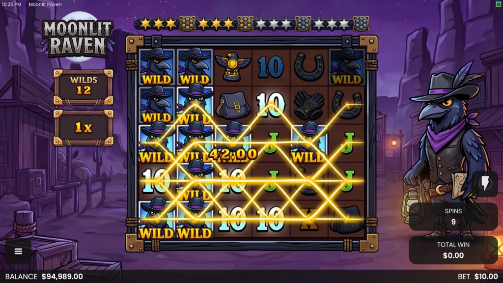Moonlit Raven Free Spins