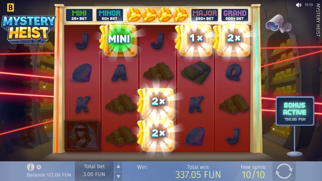 Mystery Heist - Super Free Spins