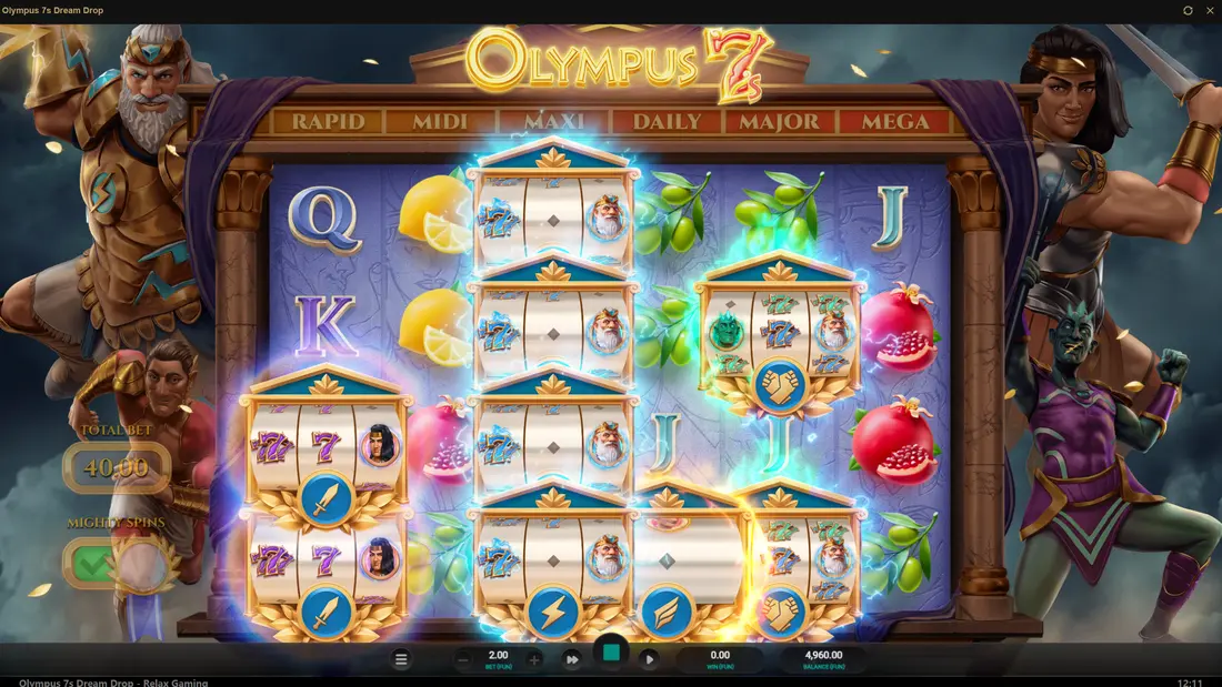 Olympus 7s Dream Drop Mini Slot Activation