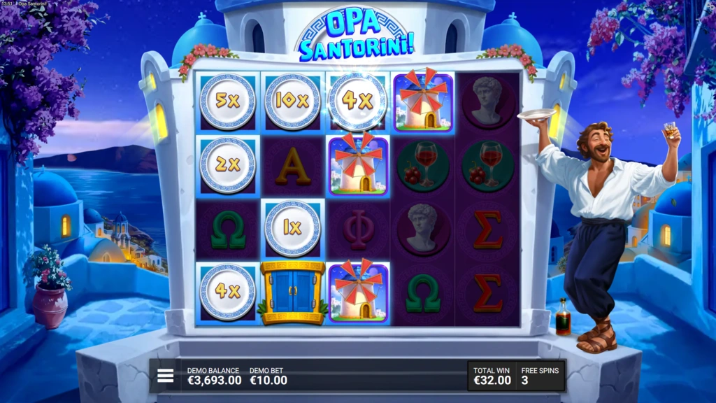 Opa Santorini - Bonus Game