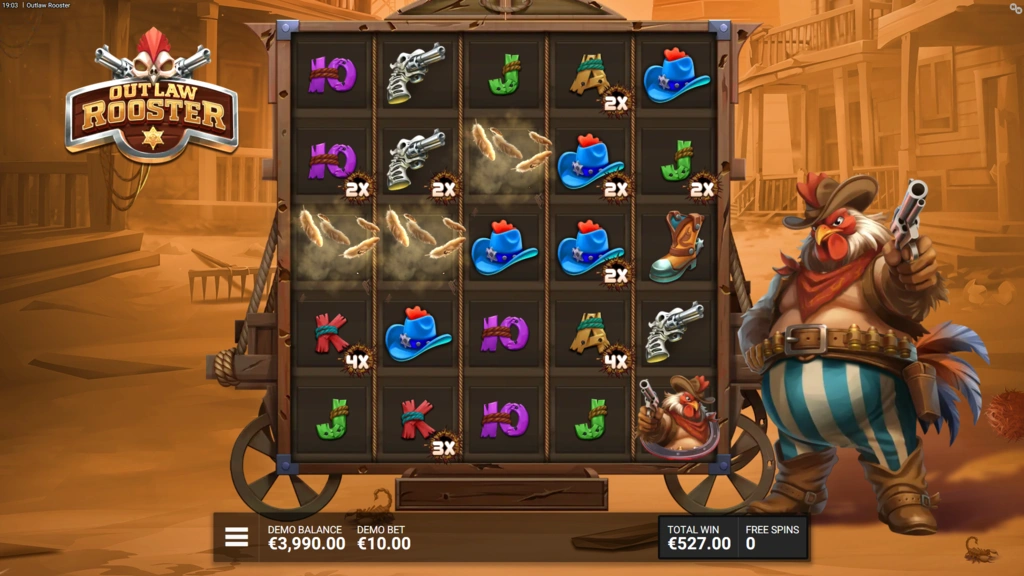 Outlaw Rooster Free Spins