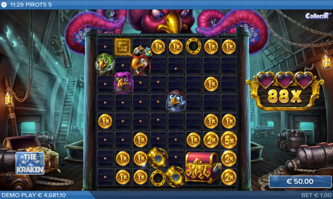 Pirots 5 Kraken World Coin Game
