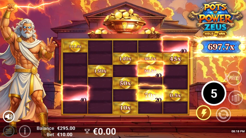 Pots of Power Zeus - Bonus MAX