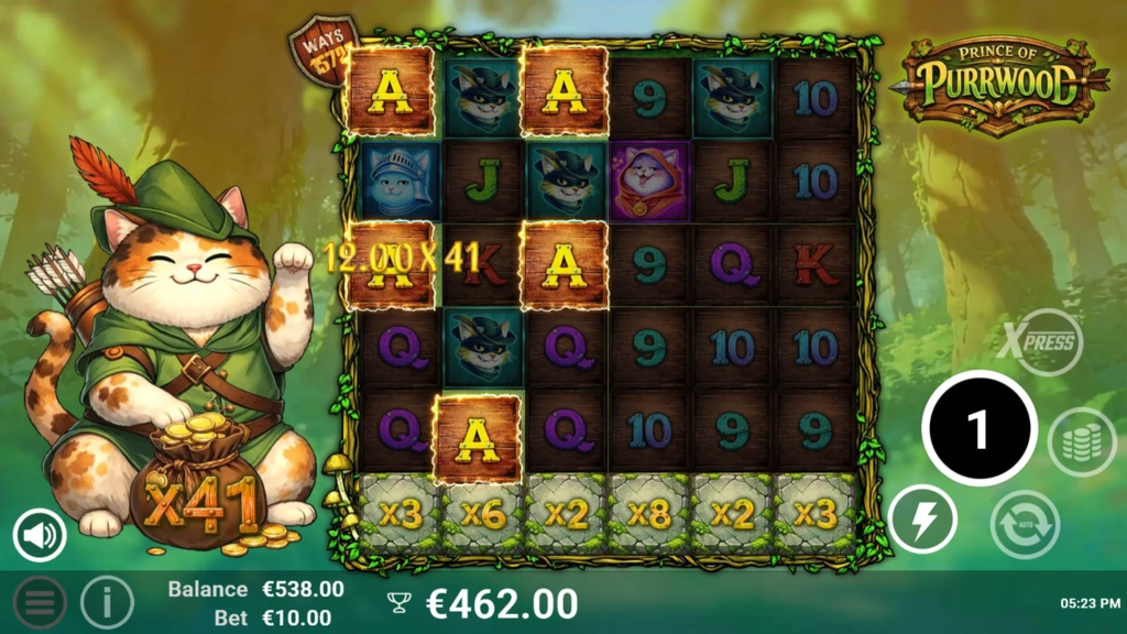 Prince of Purrwood - Bonus Max Free Spins
