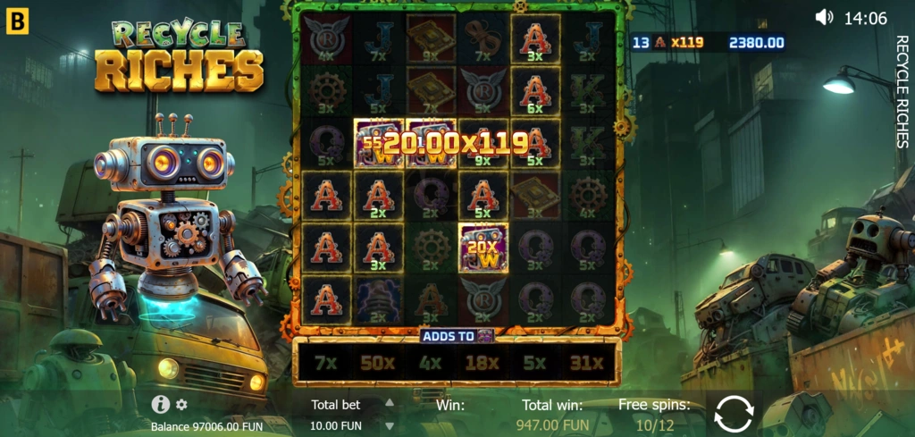 Recycle Riches - Max Free Spins