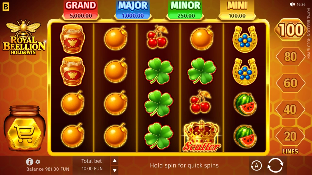 Royal Beellion Hold & Win - Base Game