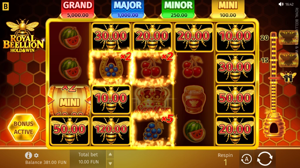 Royal Beellion Hold & Win - Hold and Win Bonus