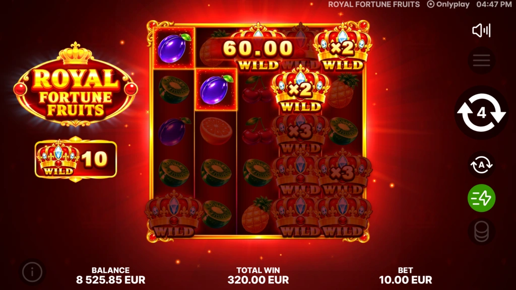 Royal Fortune Fruits Free Spins
