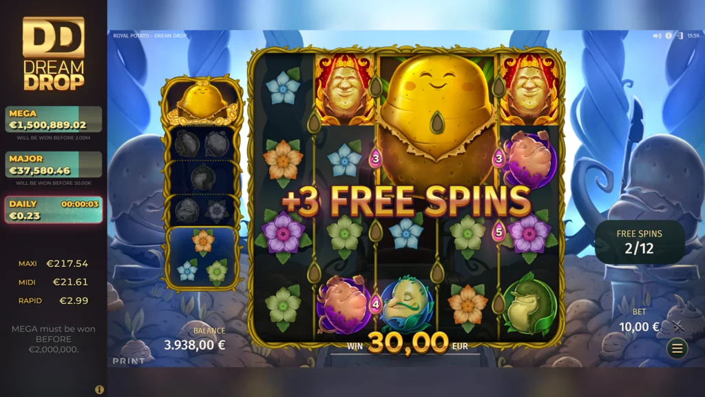 Royal Potato Free Spins