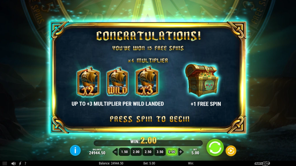 Sails of Riches - Free Spins