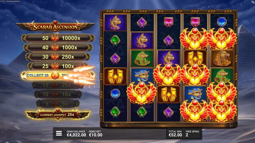 Scarab Ascension Free Spins