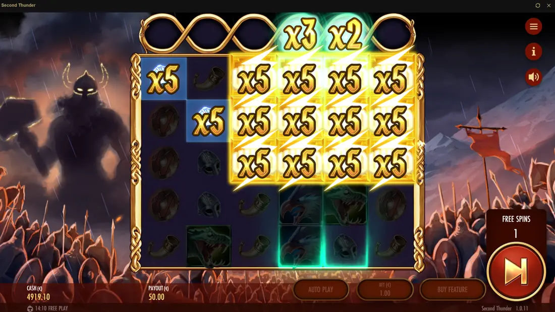 Second Thunder Free Spins