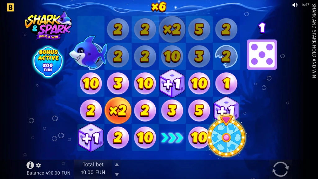 Shark and Spark Hold and Win - Ladder Bonus