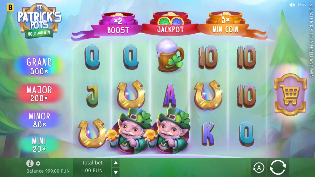 St. Patrick's Pots Hold & Win Base Game