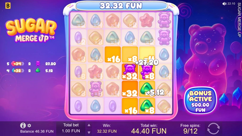 Sugar Merge Up - Sugar Boom Free Spins