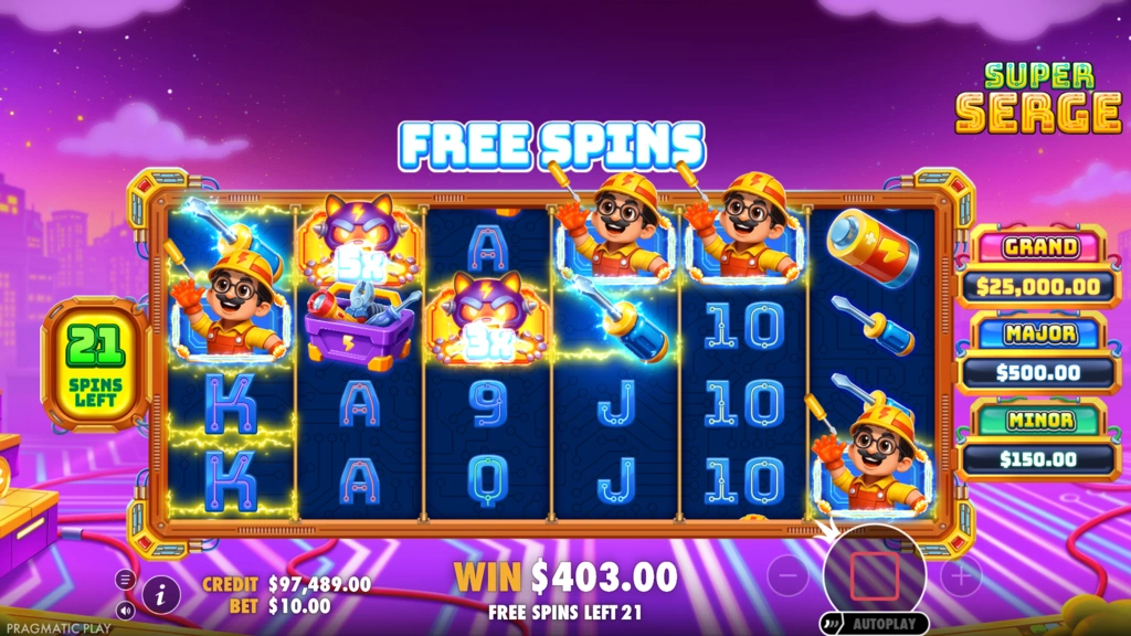 Super Serge Free Spins Super Serge Free Spins